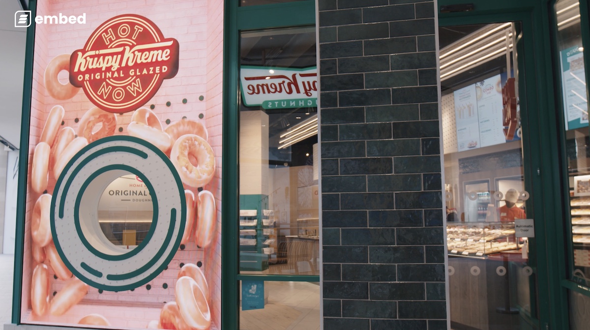 This Edinburgh Krispy Kreme Has A Doughnut Hole Right In Its Window Video Display