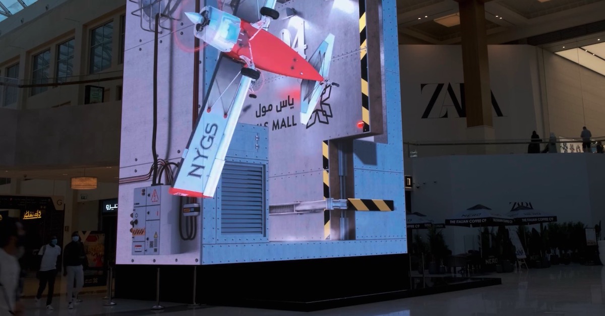UAE Mega-Mall Adds Illusion-Driven Experiential LED Display In Central Plaza