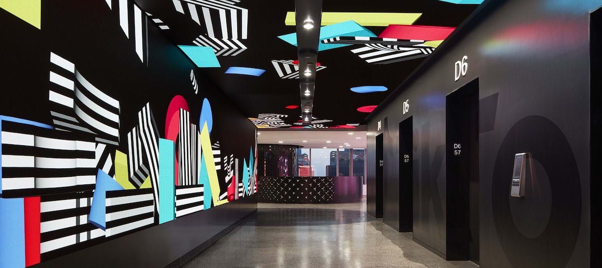 Tech Firm’s NYC Offices Use LED Video Walls To Energize Elevator Wait Lobbies