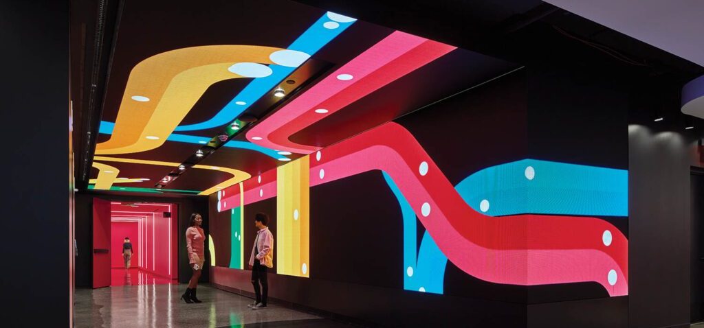 New NYC TikTok Offices Use LED Video Wall And Tubes To Reflect City’s Vibe