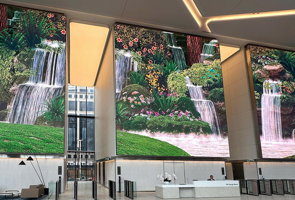 New Salesforce Tower In Sydney Has Biggest Indoor LED Video Wall South Of Equator