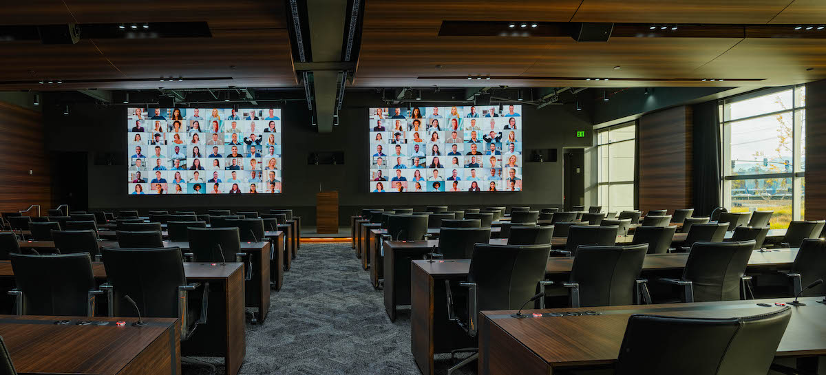 LED Allows Drapes To Be Drawn Open At Renovated Conference Center