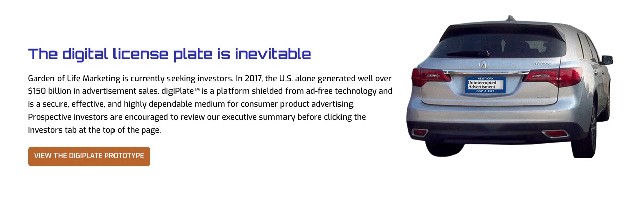 NY Company Touting Rear License Plates Of Vehicles As Part-Time Ad Displays