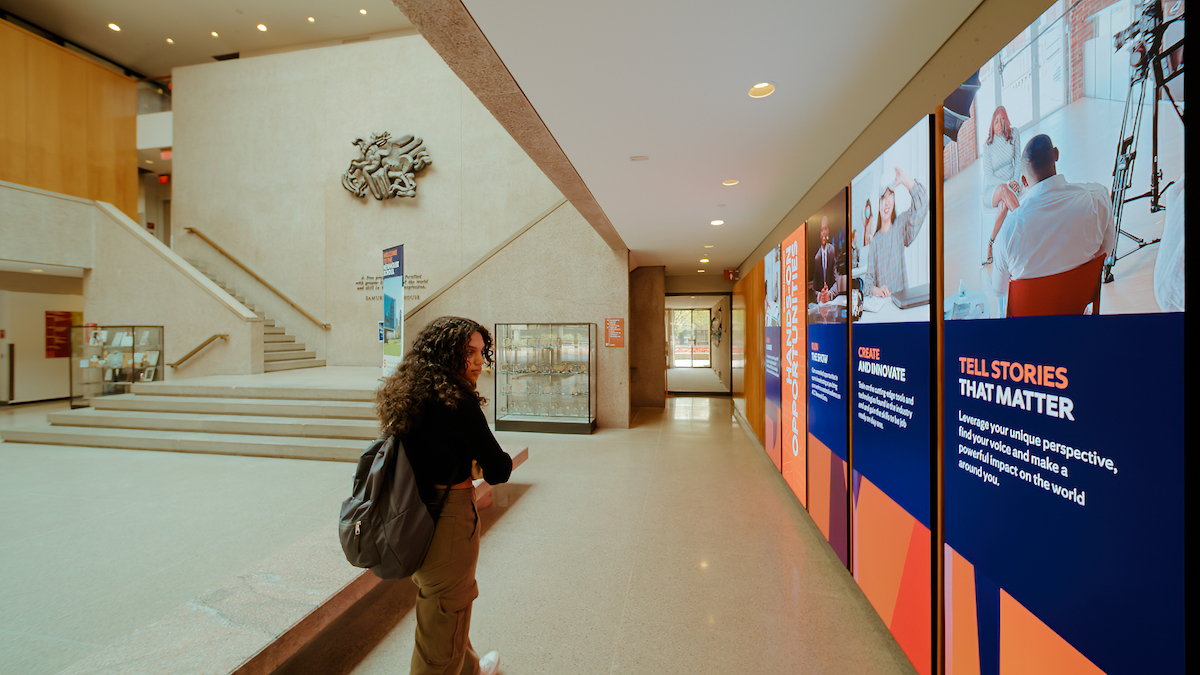 Custom-Fit Version Of Samsung’s The Wall Sells Merits Of Syracuse University To Students, Parents