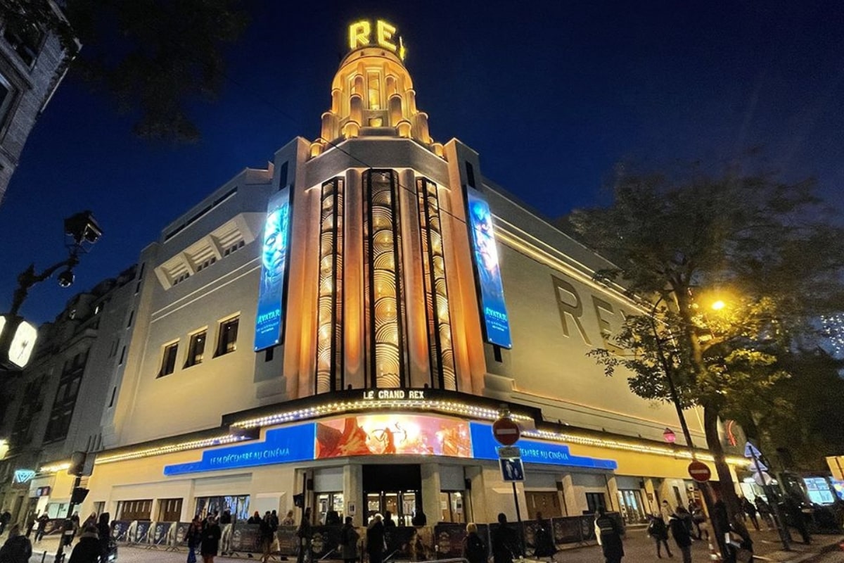 LED Displays Carefully Integrated Into Look Of Parisian Art Deco Moviehouse