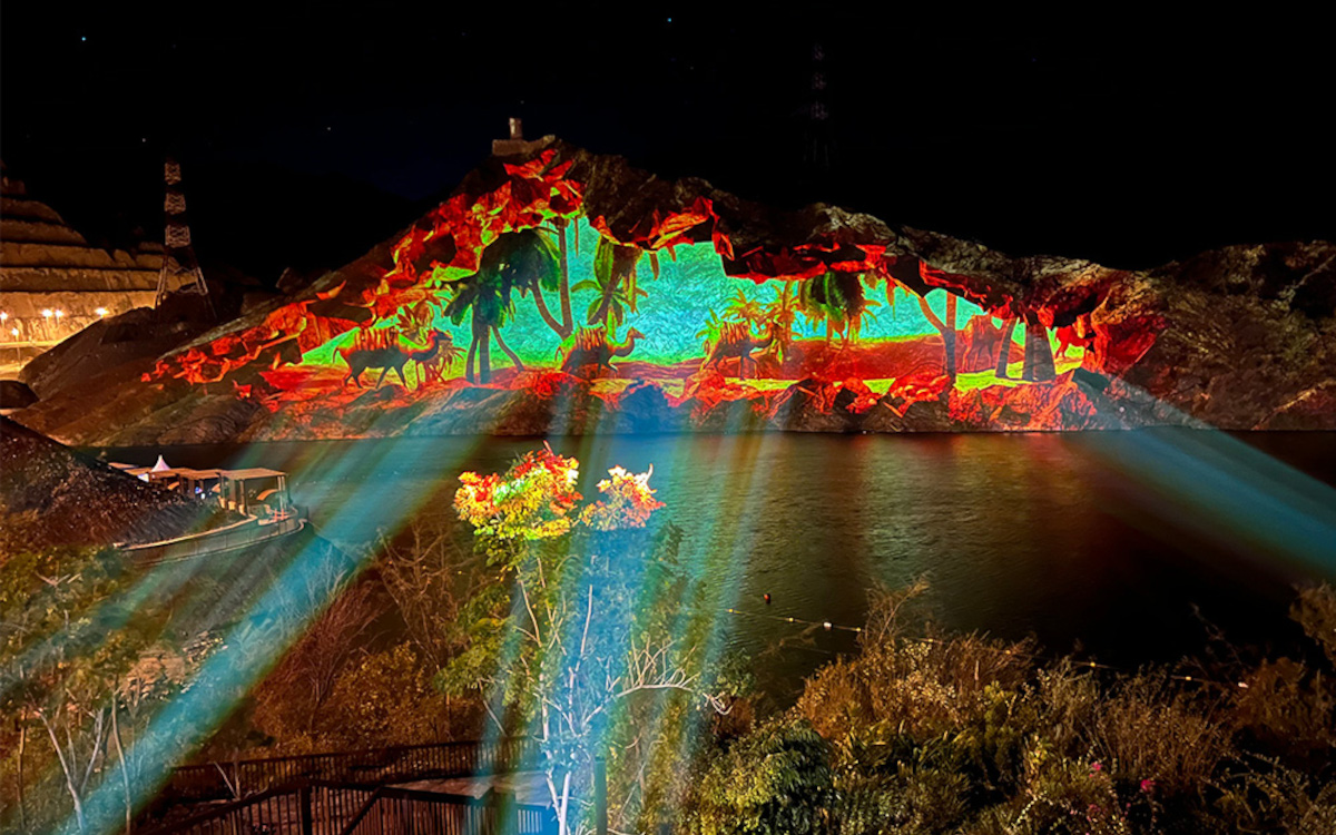 Light Festival In Emirate Includes Projection Mapping A Mountain