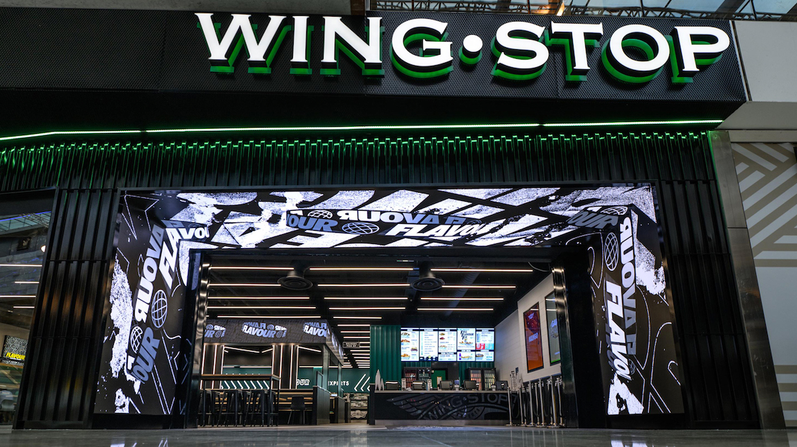 This New Wingstop In London Looks As Much Like A Blinged-out Nike Flagship As It Does A QSR