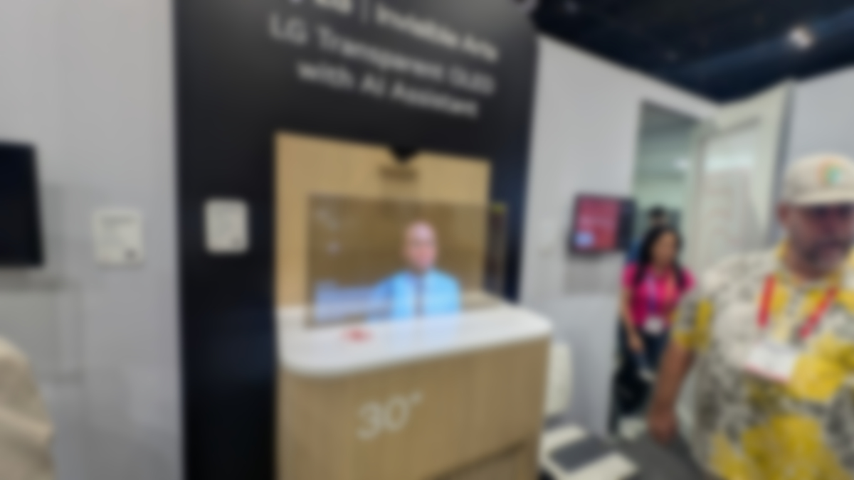 LG transparent OLED featuring an AI assistant (Image: invidis)