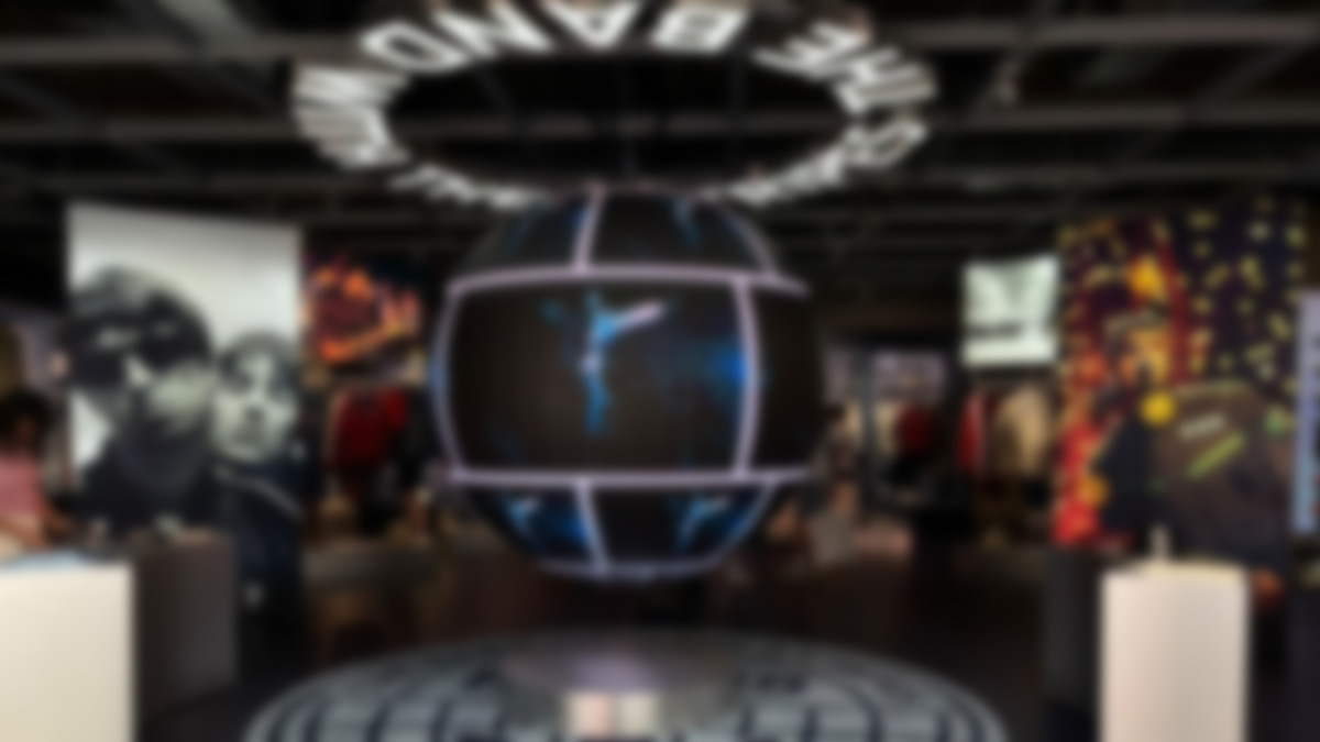 LED Sphere Turns Adidas London Store into Shrine for Oasis Fans - Adidas x Oasis collaboration in London flagship store (Image: UNIFY VSN) Adidas x Oasis collaboration in London flagship store (Image: UNIFY VSN)