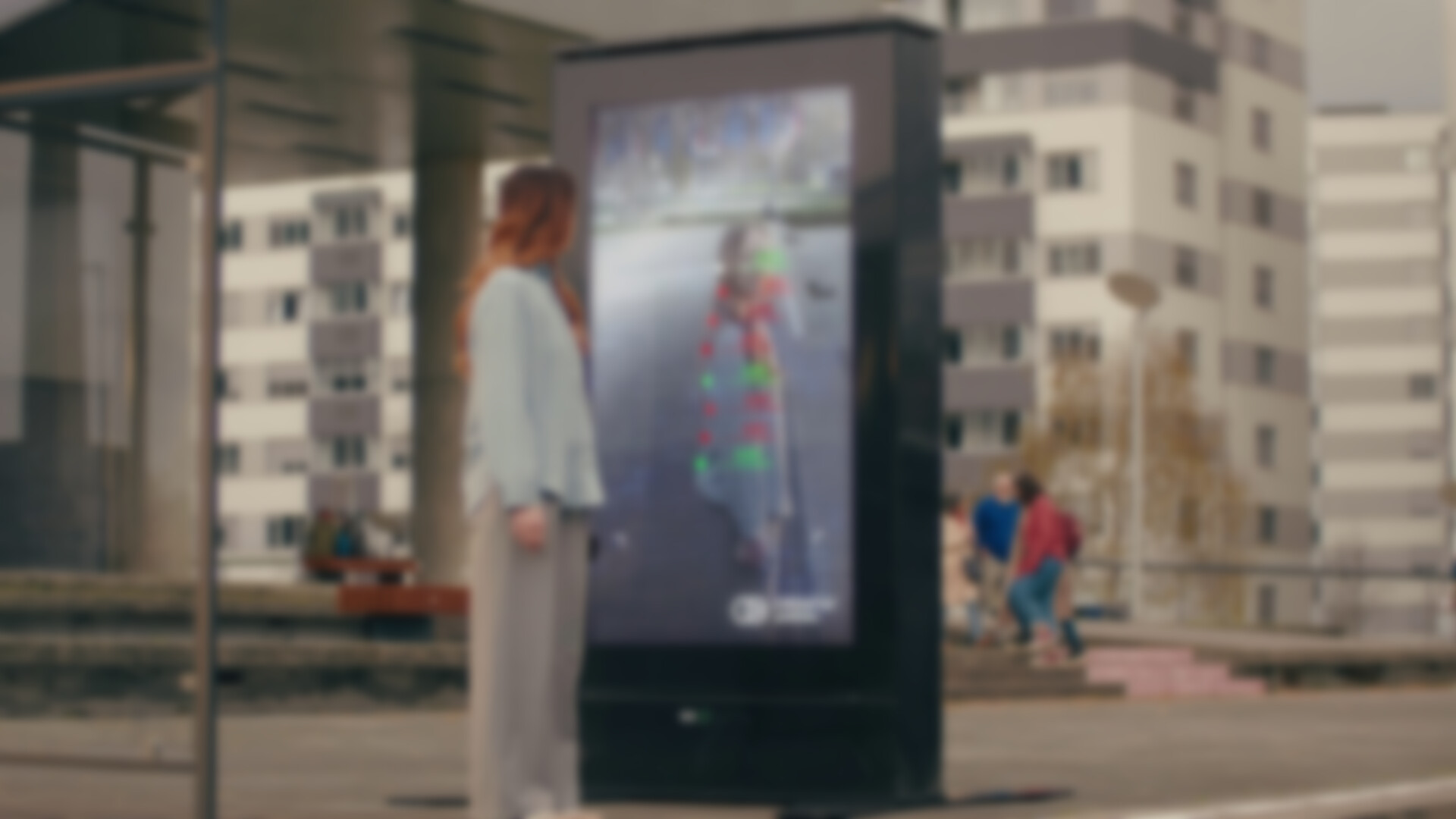 DooH campaign for better psoture (Picture: Croatia Poliklinika)