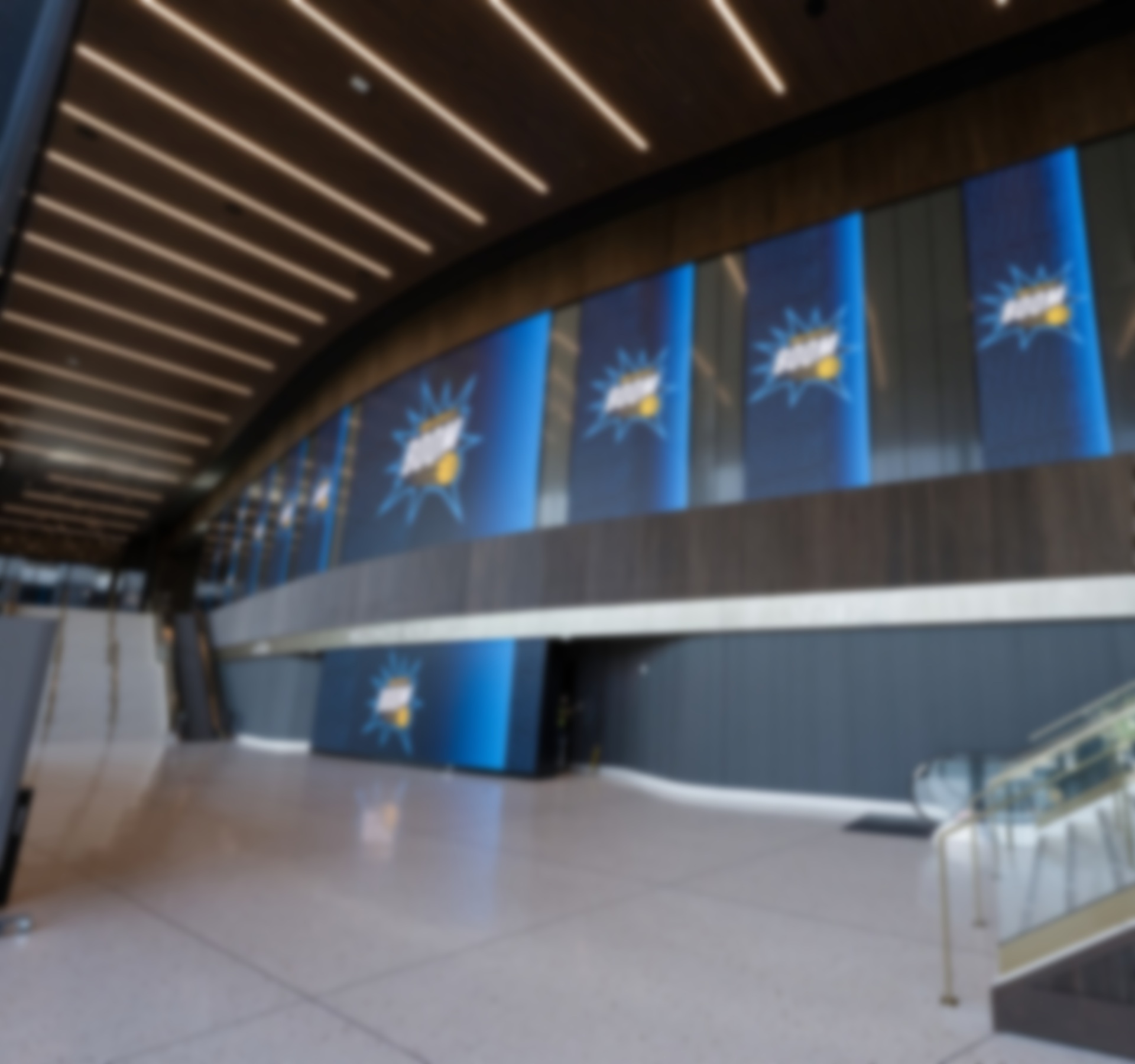 New LED displays for the entrance of The Arena at Innovation Mile.