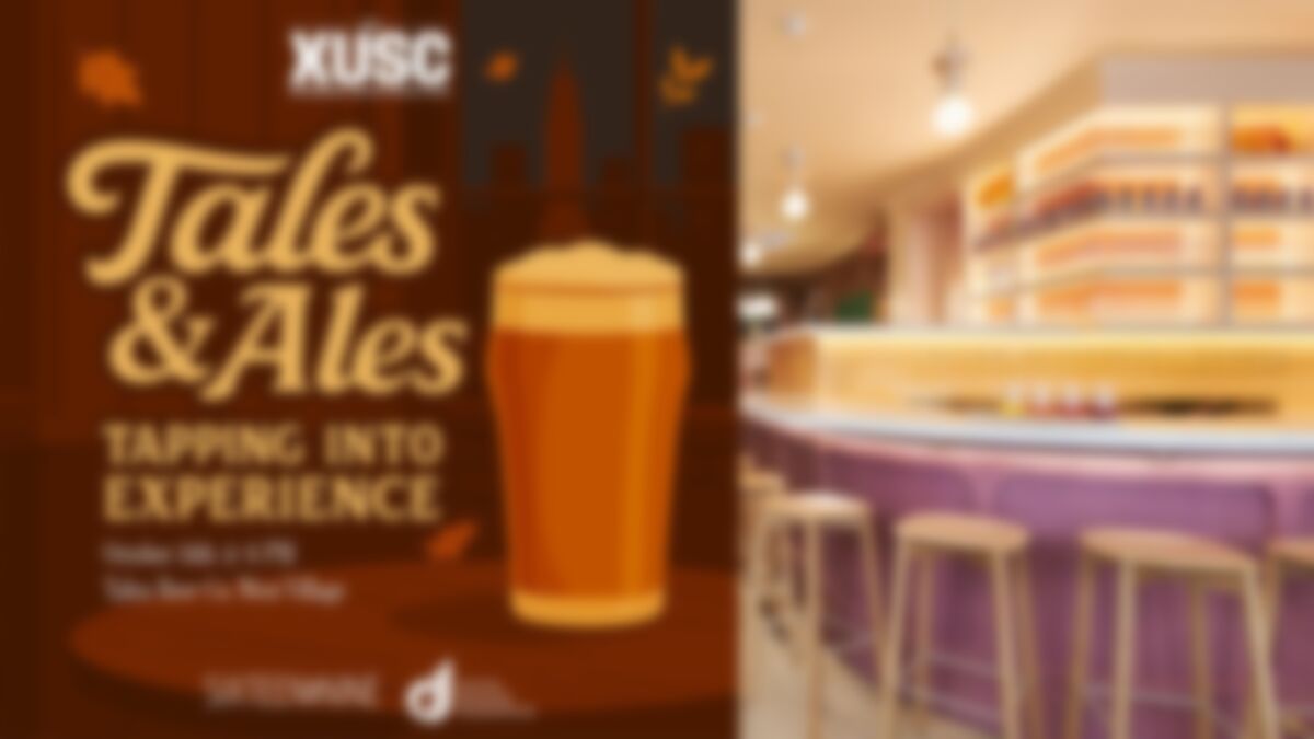 Tales & Ales Heads to New York City On October 14 - Tales & Ales - XUSC event in NYC (Image: OpenEye Global/Talea Beer) Tales & Ales - XUSC event in NYC (Image: OpenEye Global/Talea Beer)