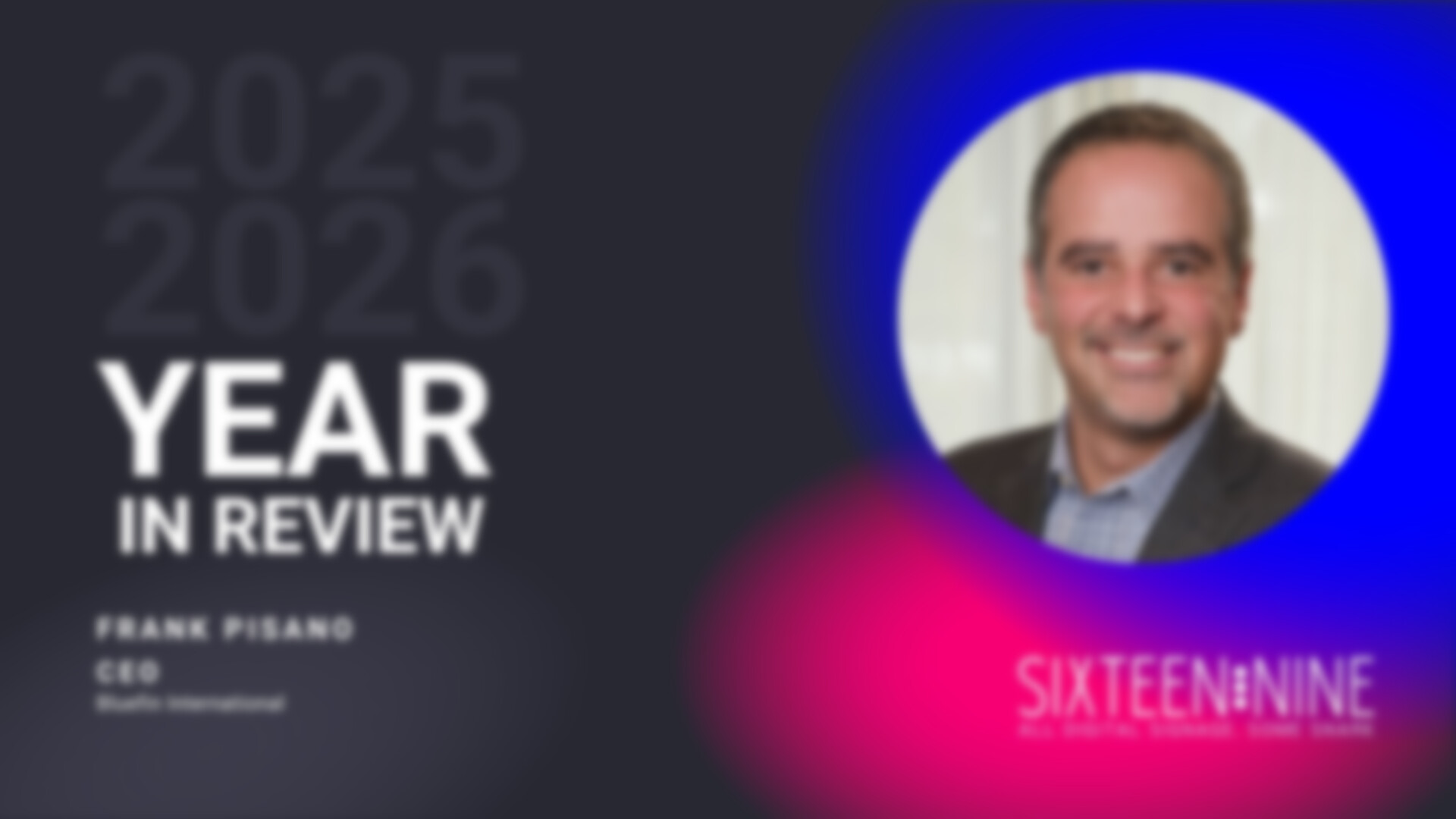 Year in Review 2025/2026 from Frank Pisano, Bluefin (Image: Bluefin)